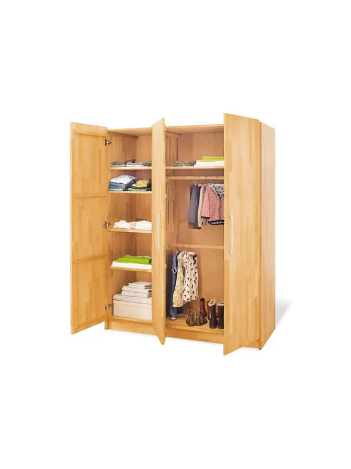 Jugendzimmer-Set Natura extrabreit groß mit Hochbett, 3-tlg.
