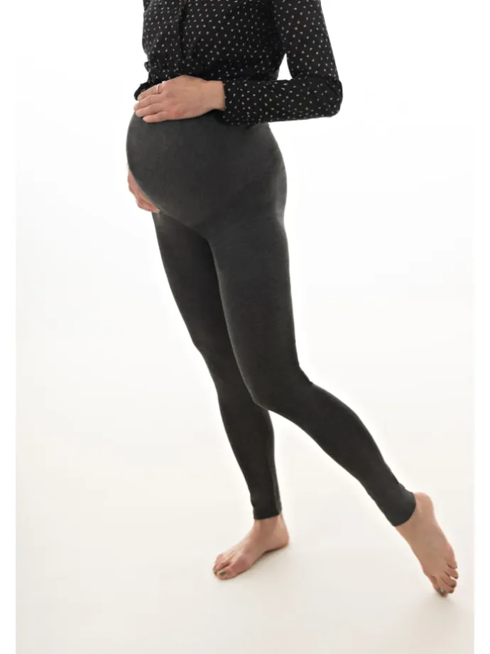 Julia Umstandsleggings Doppelpack Dunkelgrau/ Schwarz