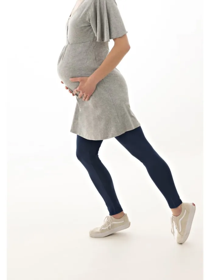 Julia Umstandsleggings Doppelpack Dunkelblau-Dunknelgrau