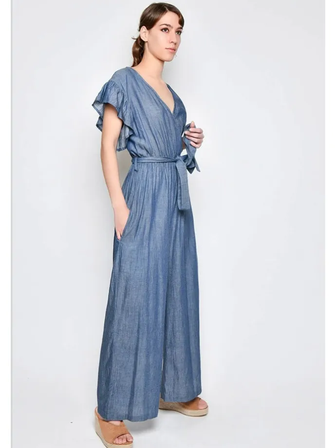 Jumpsuit in Dunkelblau
