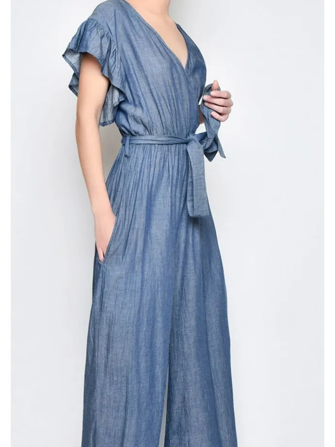 Jumpsuit in Dunkelblau
