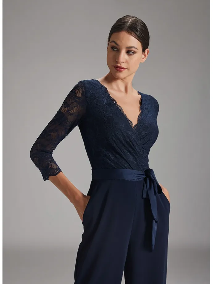 Jumpsuit in Dunkelblau
