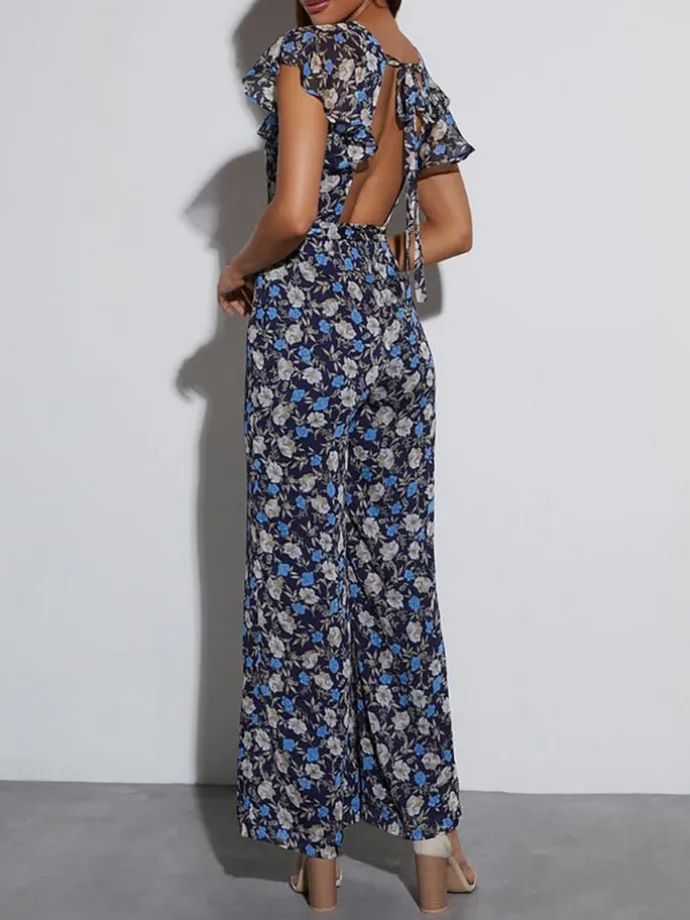 Jumpsuit in Dunkelblau