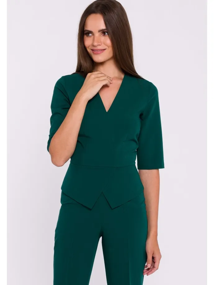 Jumpsuit in Dunkelgrün