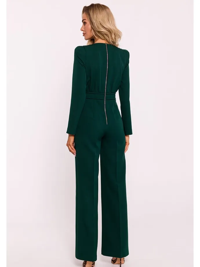 Jumpsuit in Dunkelgrün