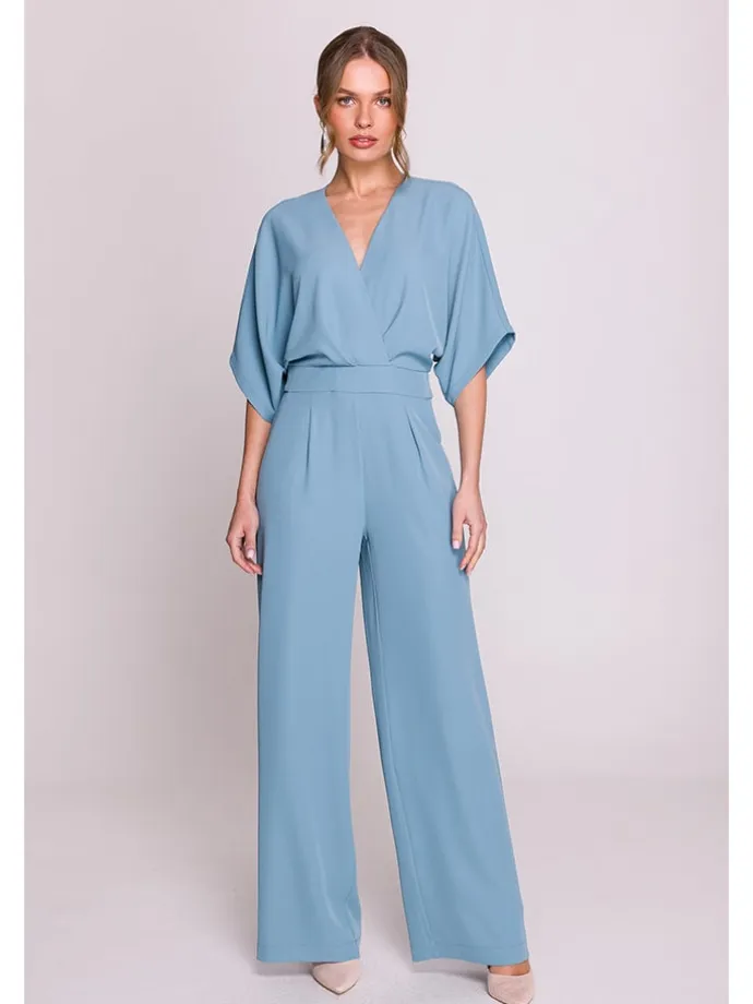 Jumpsuit in Hellblau