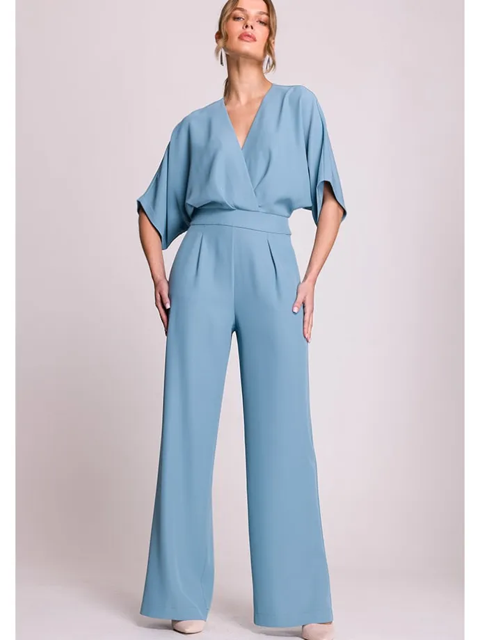 Jumpsuit in Hellblau