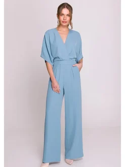 Jumpsuit in Hellblau