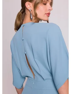 Jumpsuit in Hellblau