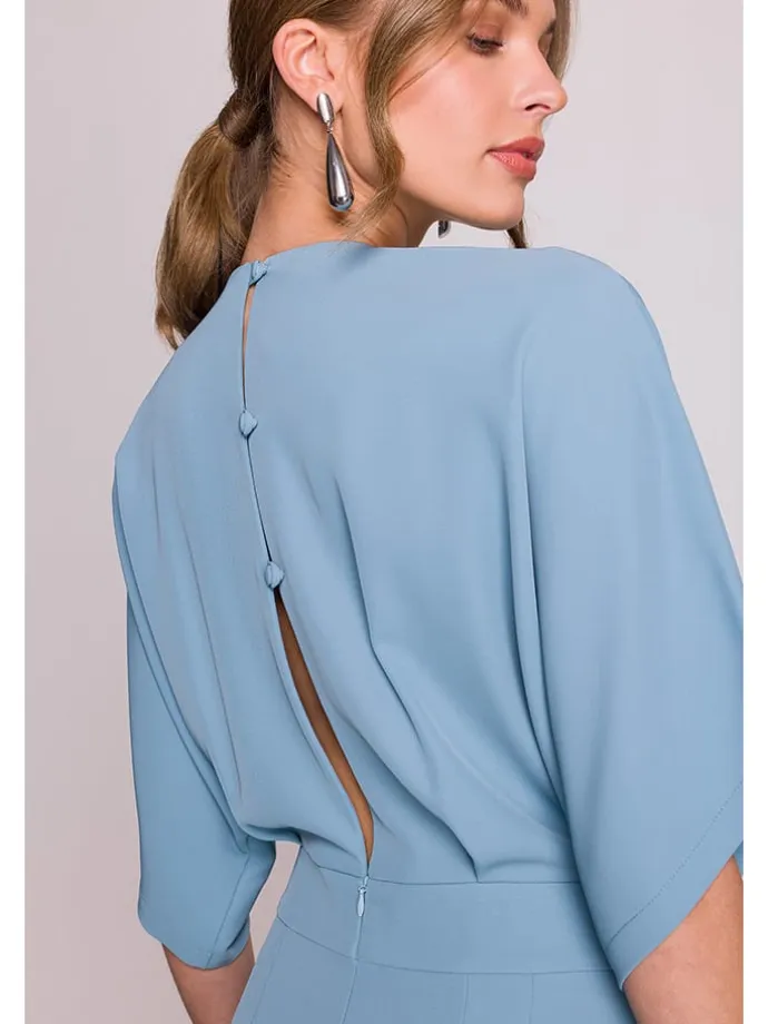 Jumpsuit in Hellblau