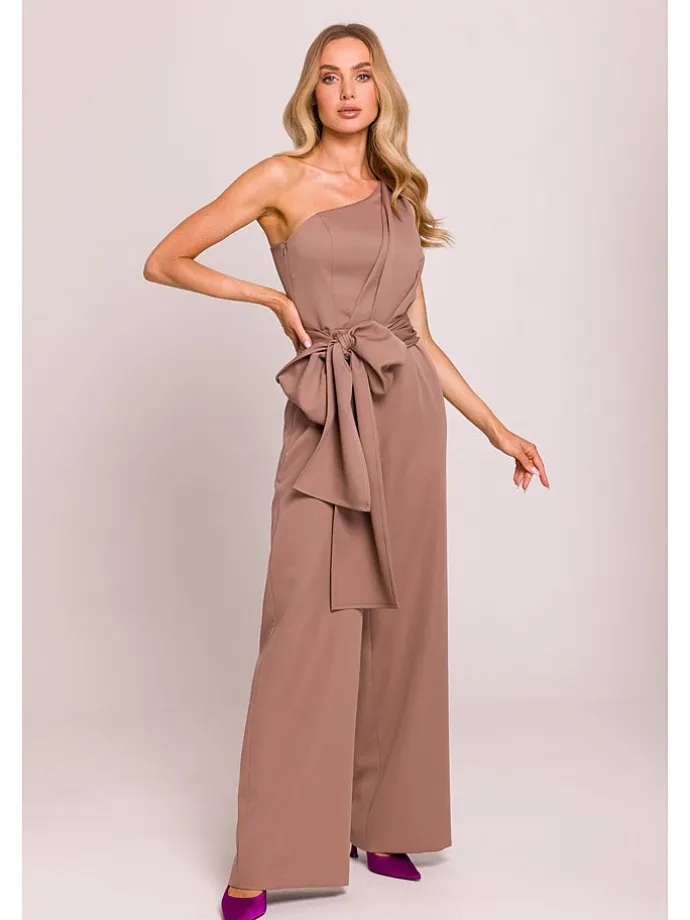 Jumpsuit in Hellbraun