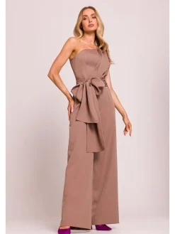 Jumpsuit in Hellbraun