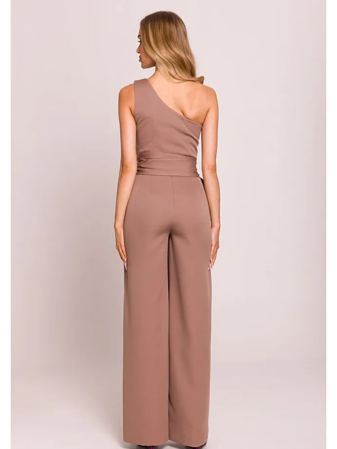 Jumpsuit in Hellbraun