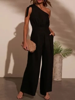 Jumpsuit in Schwarz