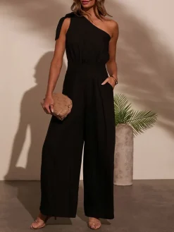 Jumpsuit in Schwarz