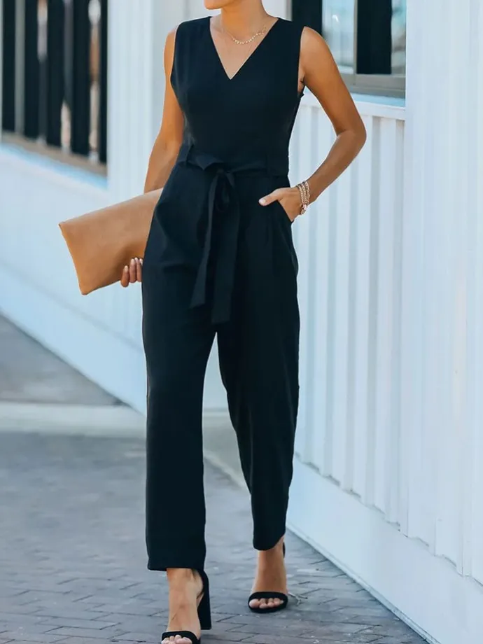 Jumpsuit in Schwarz