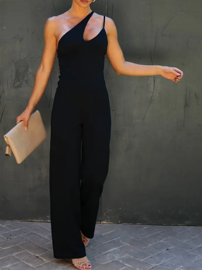 Jumpsuit in Schwarz
