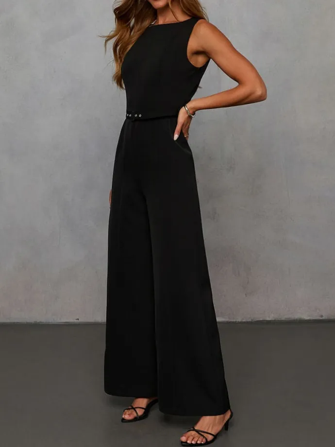 Jumpsuit in Schwarz