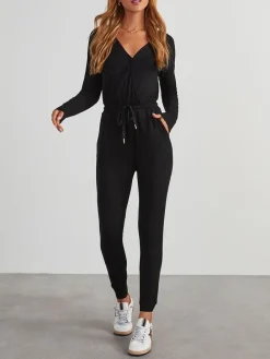 Jumpsuit in Schwarz