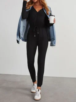 Jumpsuit in Schwarz