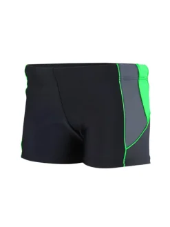 Jungen Kurze Badehose mit Einsätzen Seitlich in grün