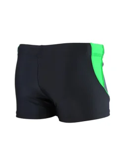 Jungen Kurze Badehose mit Einsätzen Seitlich in grün