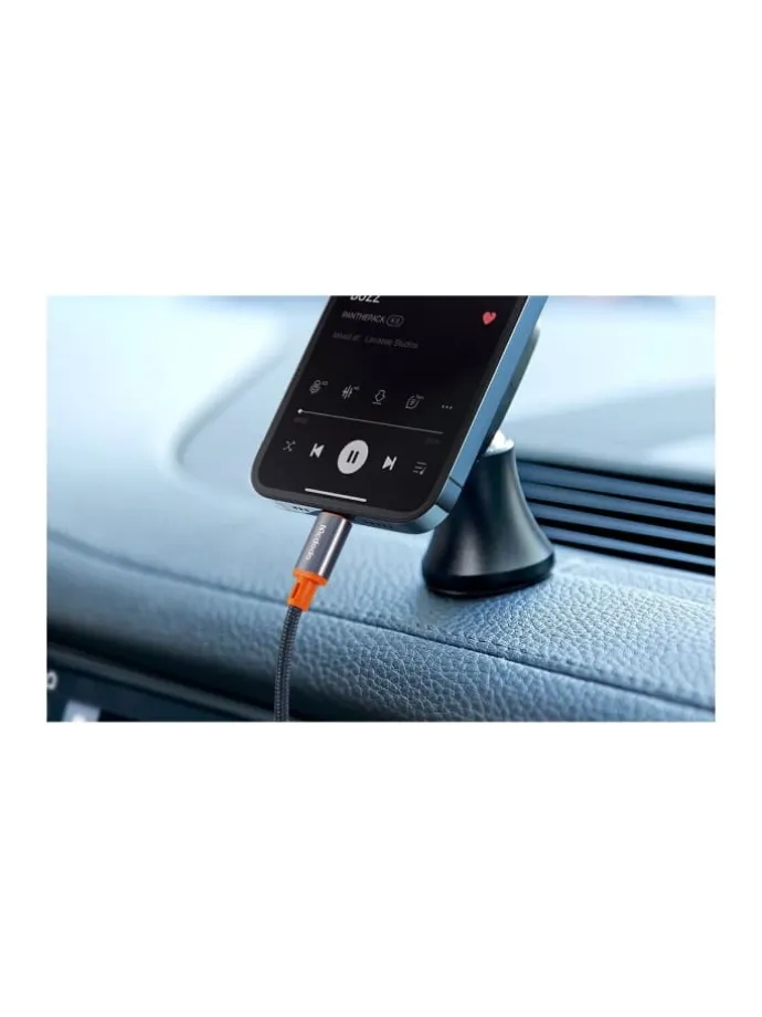 Kabel Lightning auf 3.5mm Audiokabel AUX Miniklinke, 1.8m (schwarz)