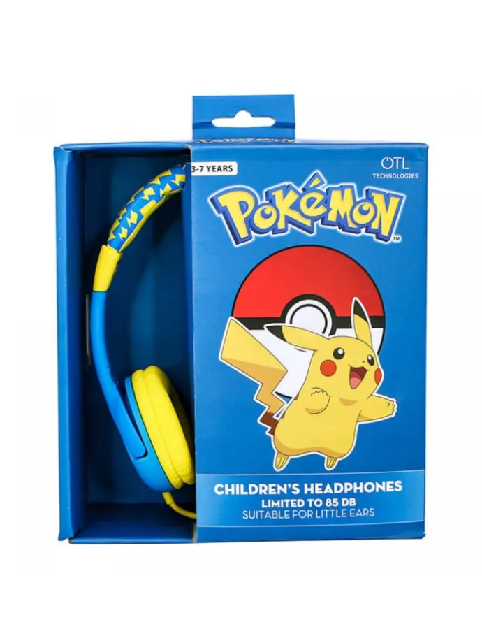 Kabelgebundene Kopfhörer für Kinder OTL Pokemon Pikachu in Blau-Gelb