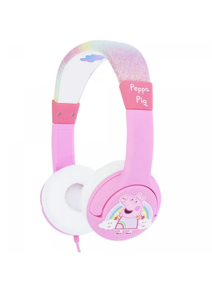 Kabelgebundene Kopfhörer für Kinder Pig Peppa mit in Pink