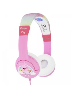 Kabelgebundene Kopfhörer für Kinder Pig Peppa mit in Pink