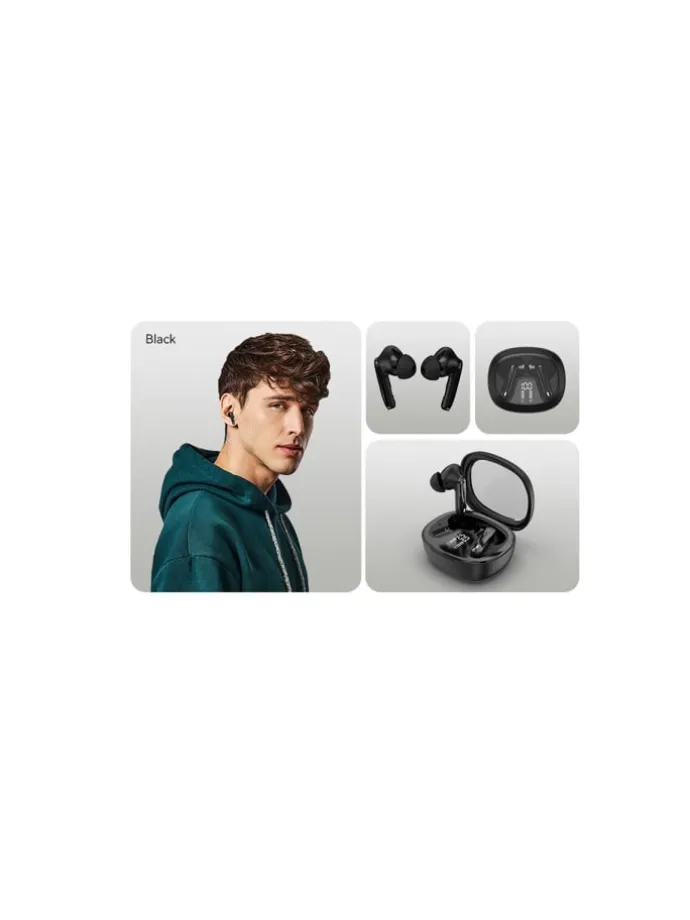 Kabellose Ohrhörer Kopfhörer 320 mAh Bluetooth 5.3 In-Ear Kopfhörer Schwarz