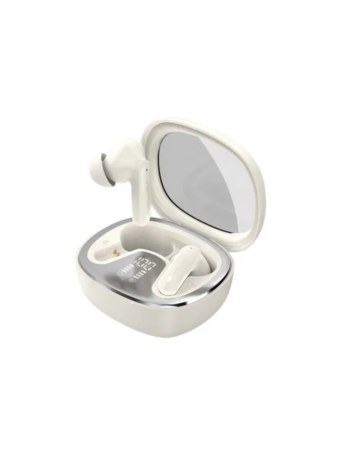 Kabellose Ohrhörer Kopfhörer 320 mAh Bluetooth 5.3 In-Ear Kopfhörer Beige