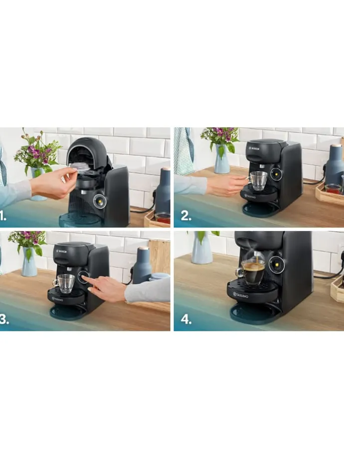 Kaffeepadmaschine "Tassimo - Finesse" in Schwarz