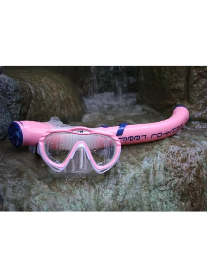 Kapitol Reef 2-teiliges Taucherset Schnorchel und Maske Profiqualität pink
