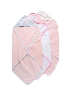 Kapuzenhandtücher Bär in rosa/pink
