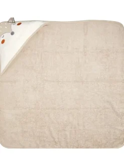 Kapuzenhandtuch 80x80 cm, 100% Baumwolle in Beige