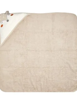 Kapuzenhandtuch 80x80 cm, 100% Baumwolle in Beige