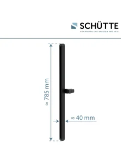 KARIBIK Brausestange, Schwarz matt