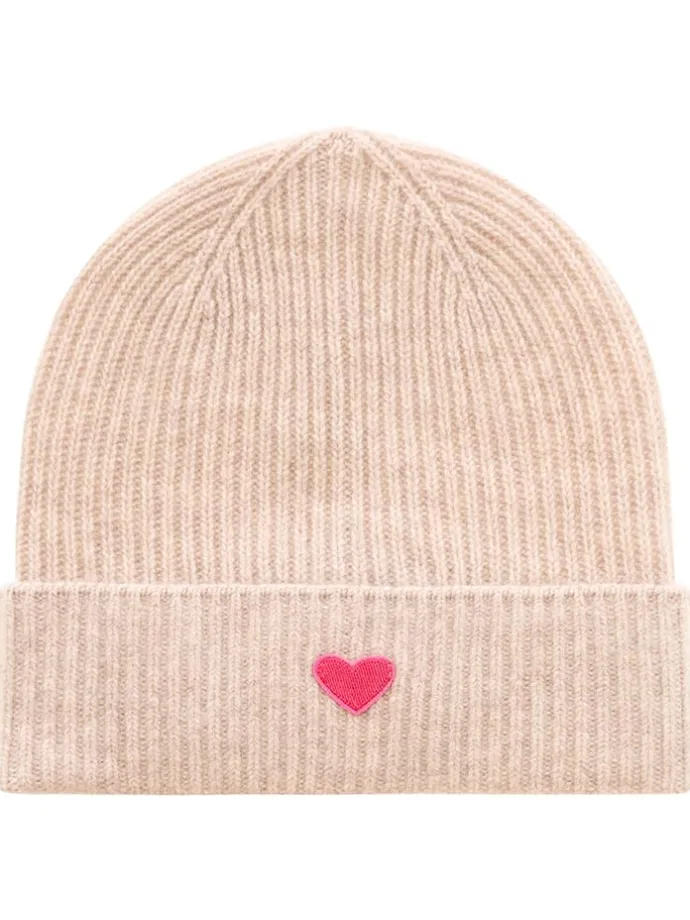 Kaschmir-Beanie in Beige