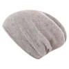 Kaschmir-Beanie in Hellgrau