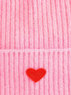 Kaschmir-Beanie in Pink