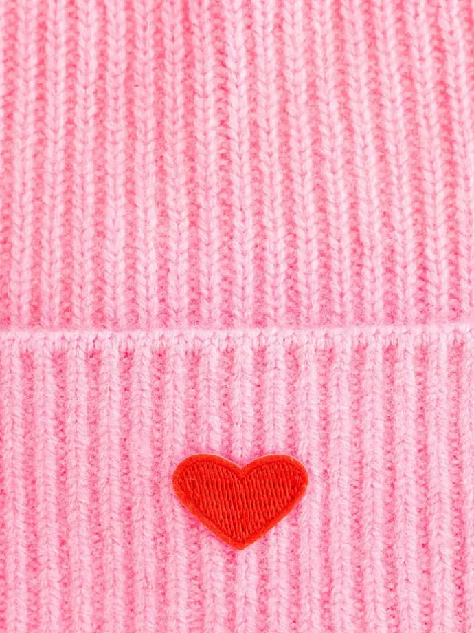 Kaschmir-Beanie in Pink
