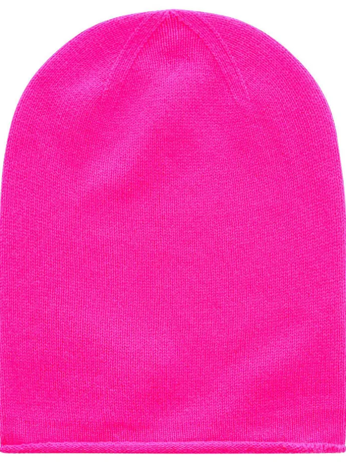 Kaschmir-Beanie in Pink