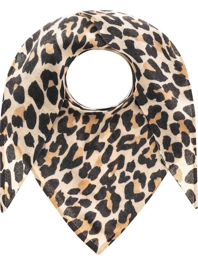 Kaschmir-Dreieckstuch in Hellbraun - (L)175 x (B)120 cm