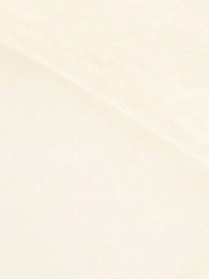 Kaschmir-Halstuch in Creme - (L)85 x (B)35 cm