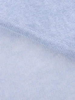 Kaschmir-Halstuch in Hellblau - (L)85 x (B)35 cm