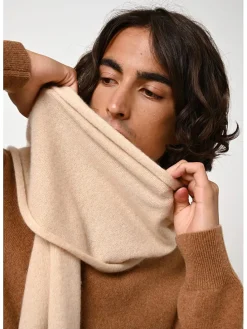 Kaschmir-Schal "Vaymont" in Beige - (L)200 x (B)30 cm