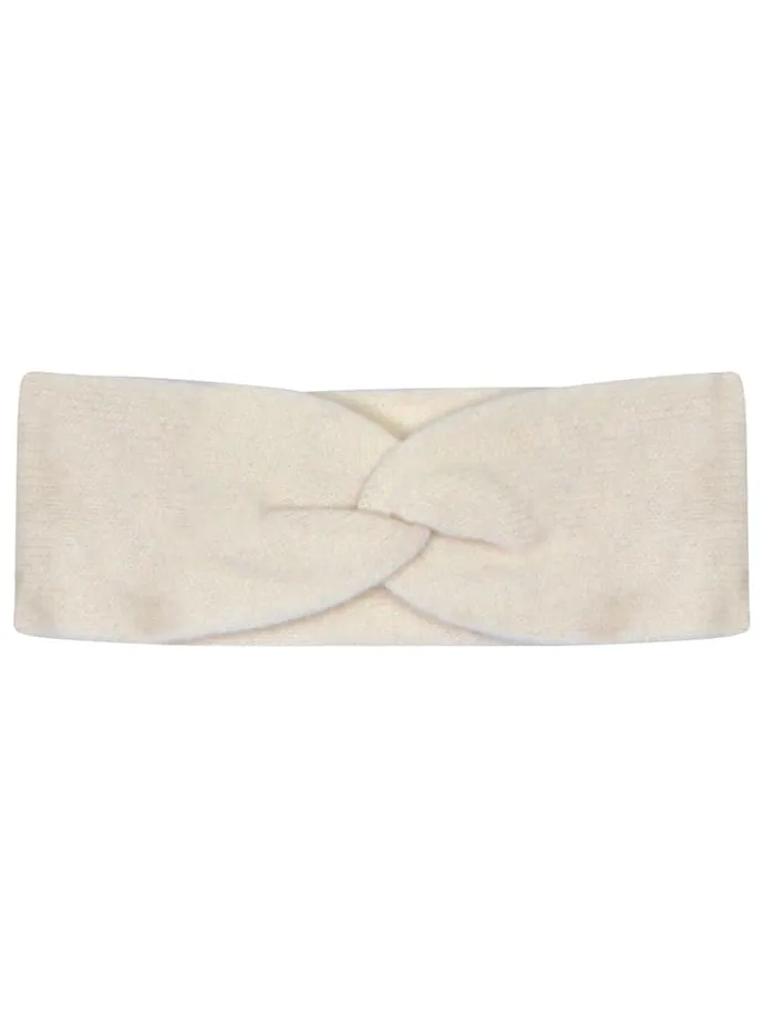 Kaschmir-Stirnband "Javoi" in Creme
