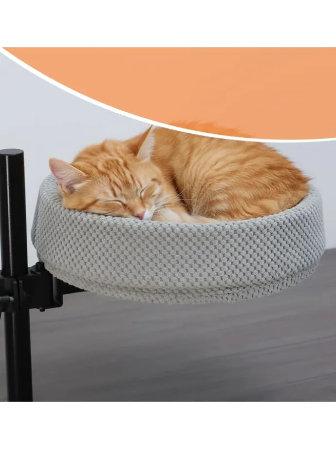 Katzenbett in Grau/ Schwarz