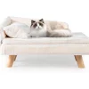 Katzensofa 71 x 43 x 40 cm in Weiß